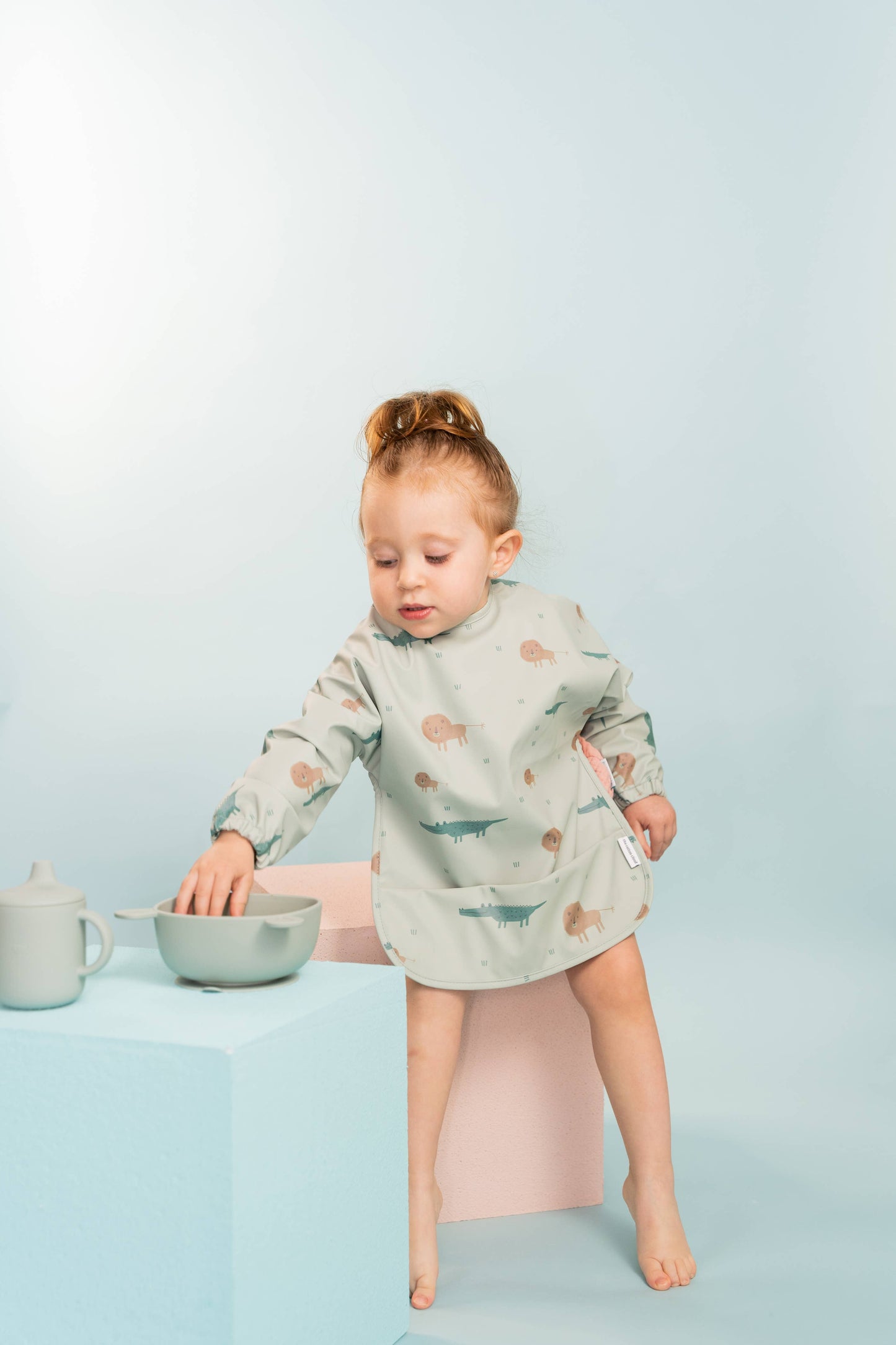 Long Sleeve Baby Bib Veggie Pals