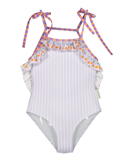 LAVENDER CHERRY SWIMSUIT