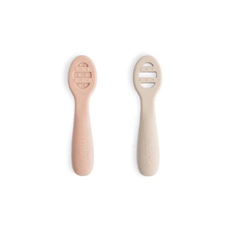 FIRST FEEDING BABY SPOON BLUSH | SHIFTING SAND