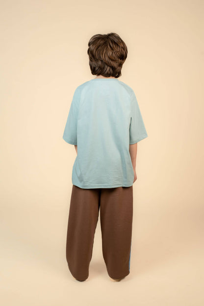 POTATO WIDE-LEG PANTS BROWN
