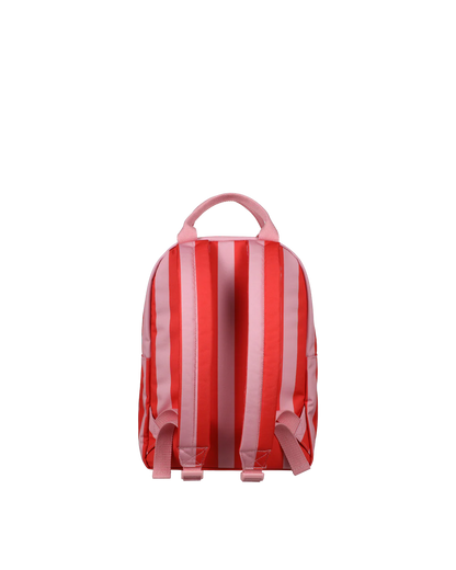 Ole · backpack medium · stripe · poppy red + litchi