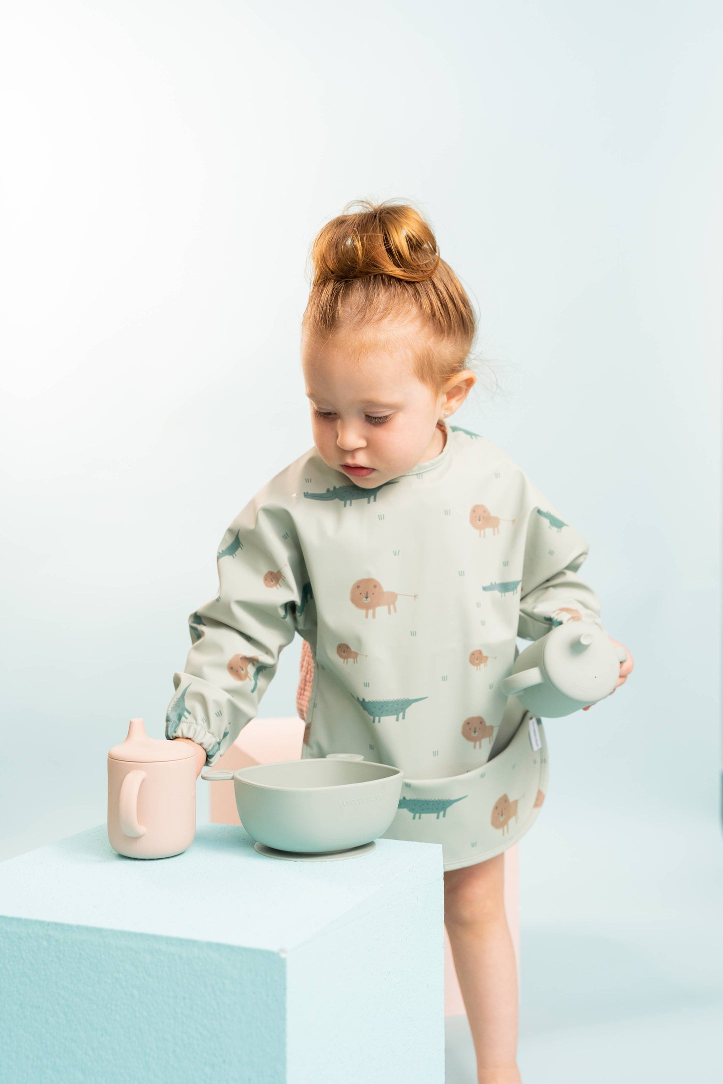 Long Sleeve Baby Bib Veggie Pals