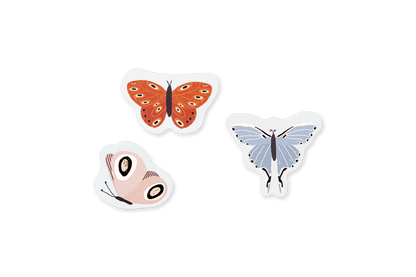 BORBOLETAS - 160 AUTOCOLANTES