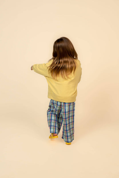 STACKED POTATO SWEATSHIRT: Yellow / 1-2Y