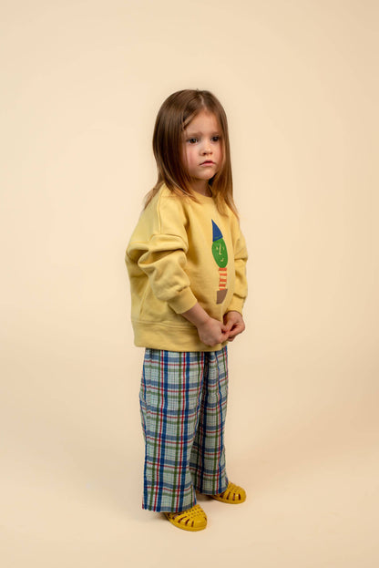 STACKED POTATO SWEATSHIRT: Yellow / 1-2Y