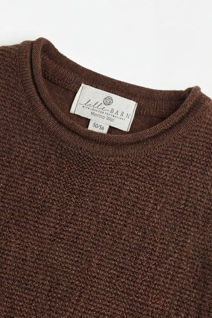 MERINO WOOL KNITTED BABY VEST
- CAROB: 50/56