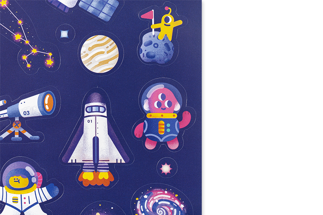 SPACE - 160 STICKERS