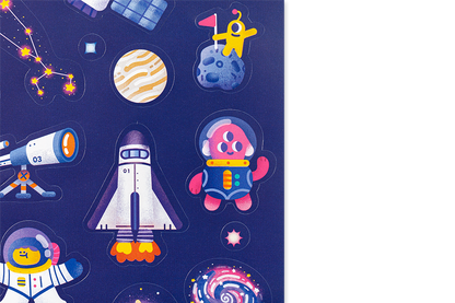 SPACE - 160 STICKERS