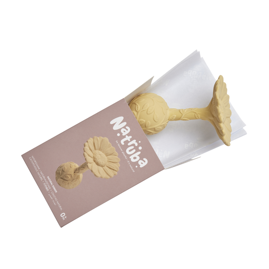 Natruba Daisy Rattle- Yellow