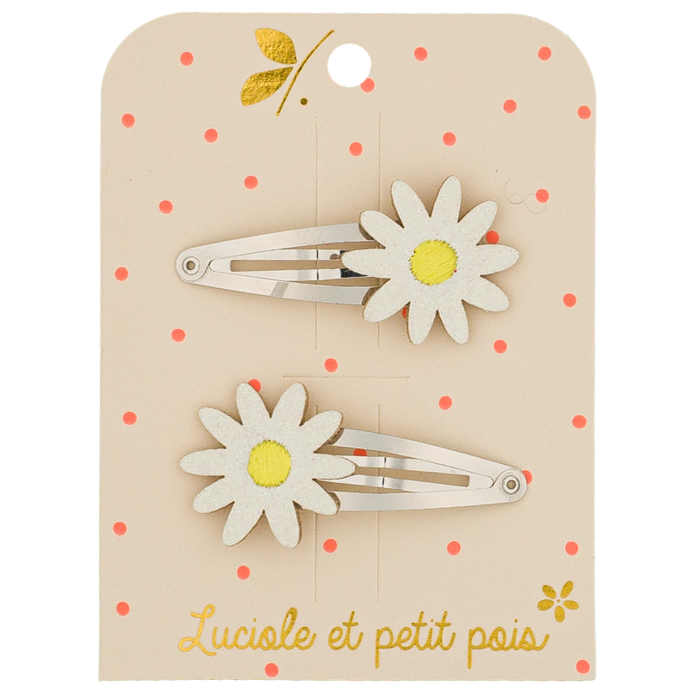 DAISY HAIR CLIPS (PAIR)