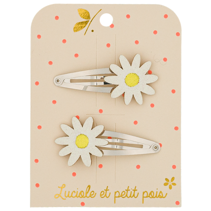 DAISY HAIR CLIPS (PAIR)