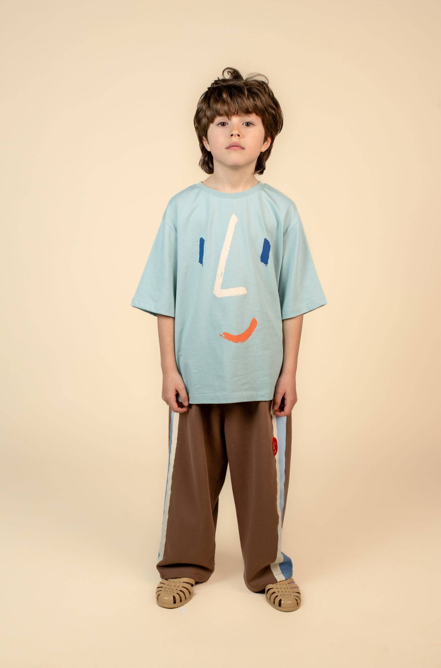 POTATO WIDE-LEG PANTS BROWN