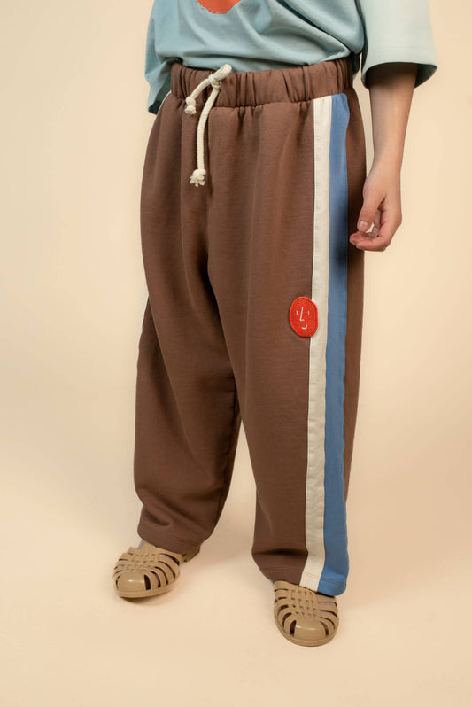 POTATO WIDE-LEG PANTS BROWN