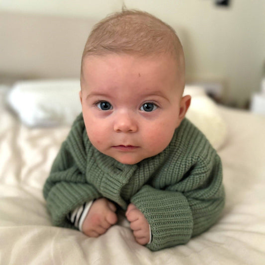 KNITTED MERINO WOOL CARDIGAN