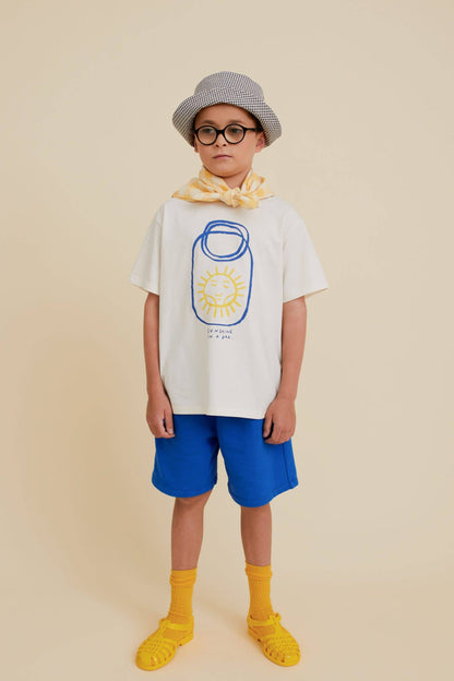 ORGANIC COTTON SUNSHINE IN A JAR TEE: Off-White