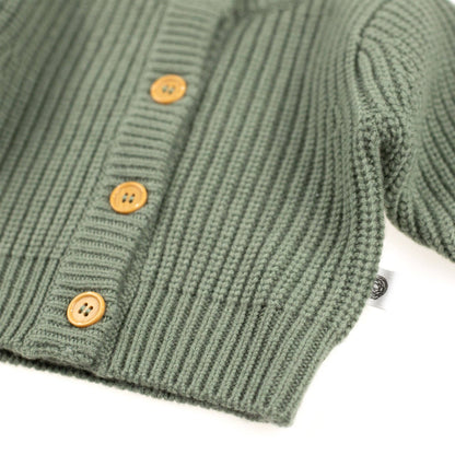 KNITTED MERINO WOOL CARDIGAN