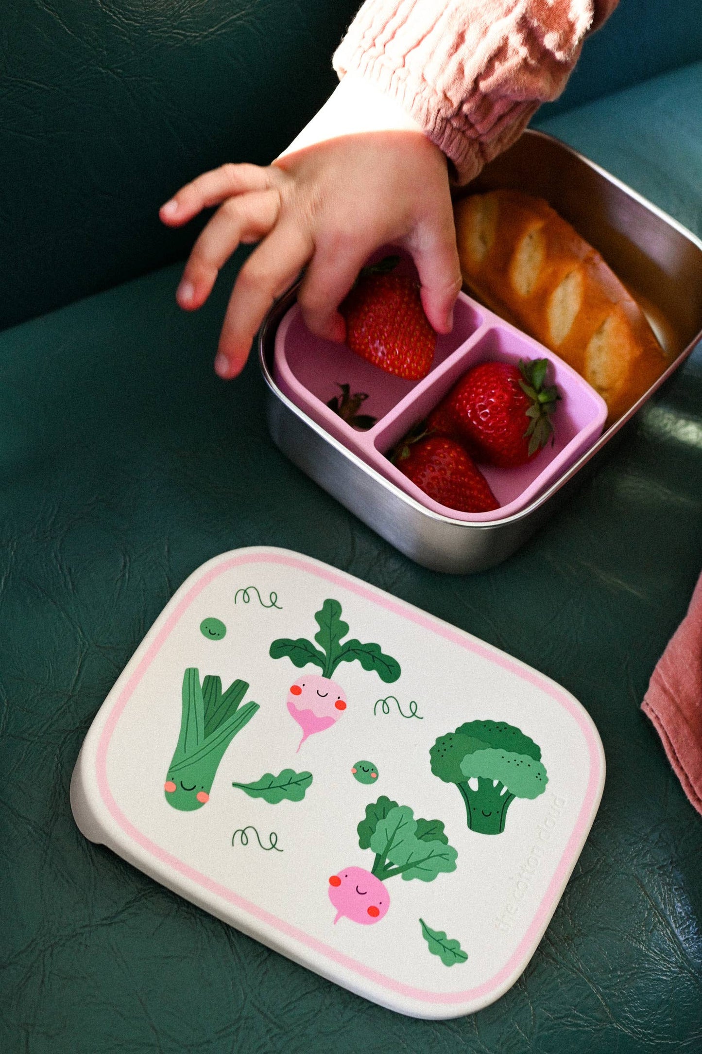 STAINLESS STEEL LUNCHBOX with compartments Veggie Pals
