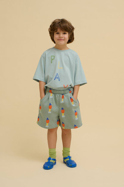 ORGANIC COTTON PLAYFULL SWEATSHORTS