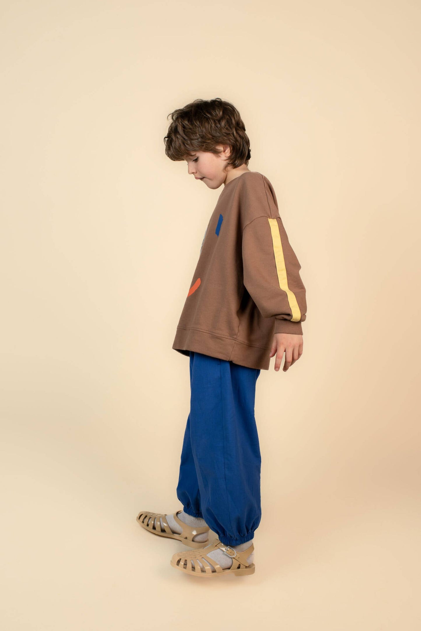 FACE SWEATSHIRT BROWN