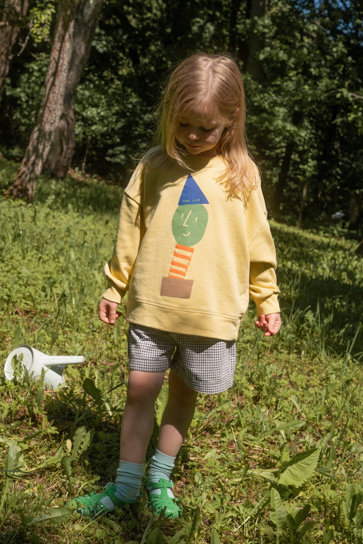 STACKED POTATO SWEATSHIRT: Yellow / 1-2Y