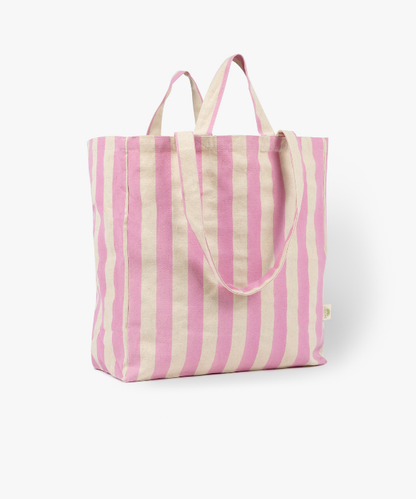 STRIPED GREEN TOTE BAG