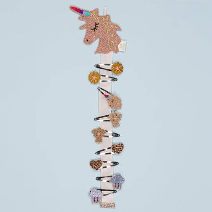 WALL MOUNTED HAIR CLIP HOLDER UNICORN