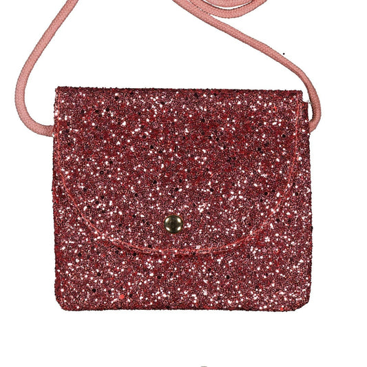 RASPBERRY GLITTER HANDBAG
