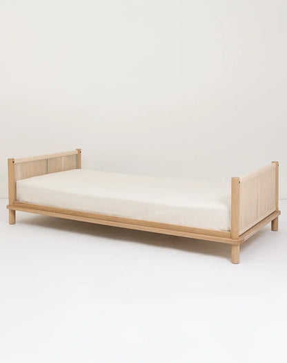 Latitude Single Bed Solid Oak Wood Natural – Nobodinoz