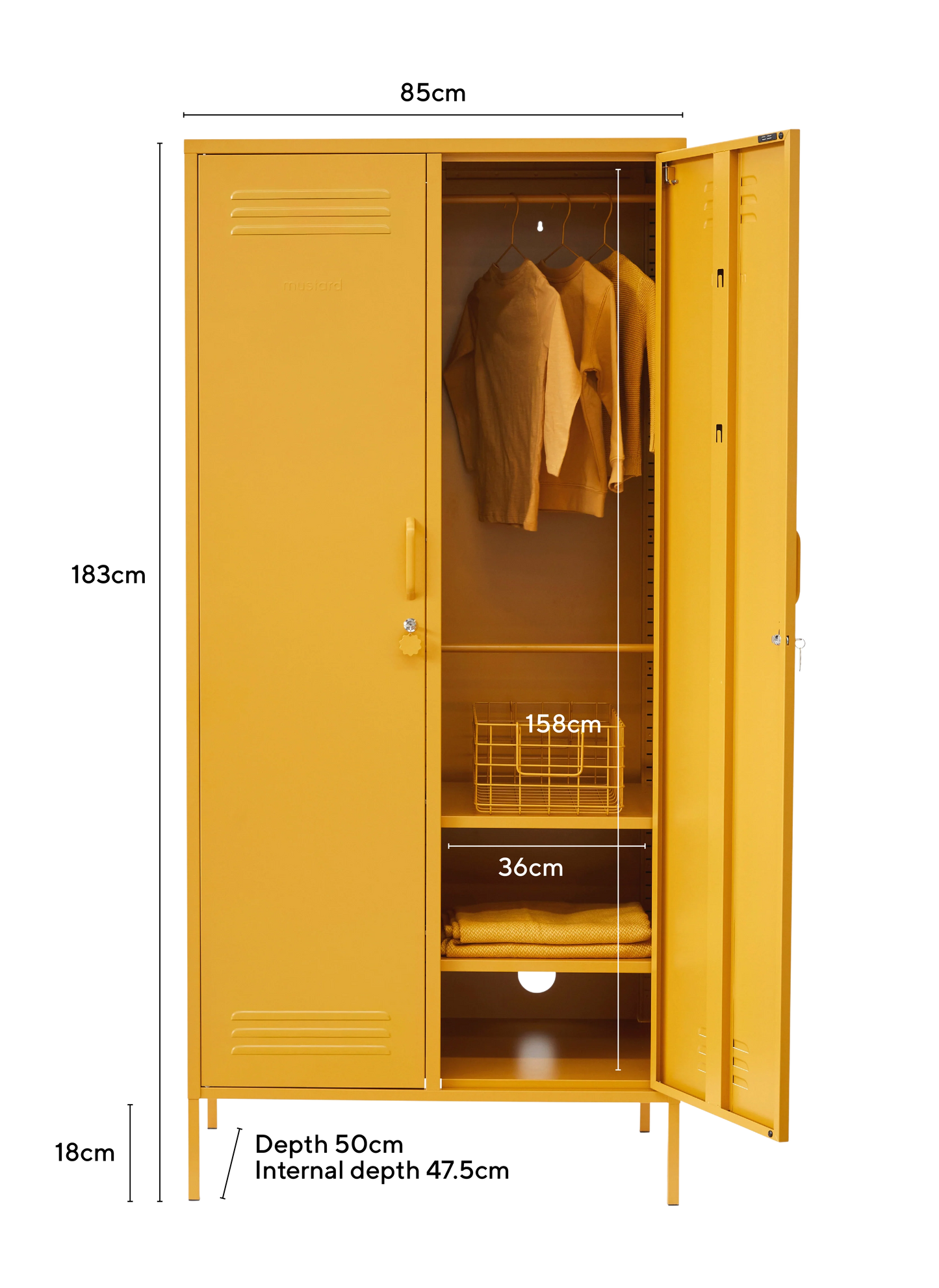 The Twinny Locker – Mustard Made