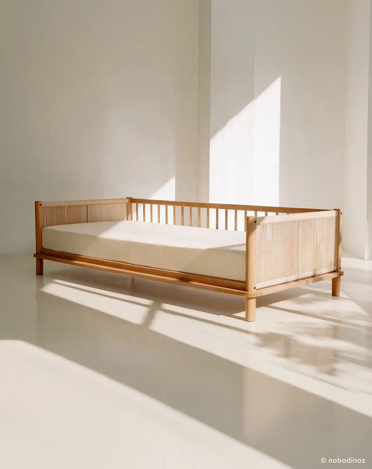 Latitude Single Bed Sofa Extension Natural – Nobodinoz