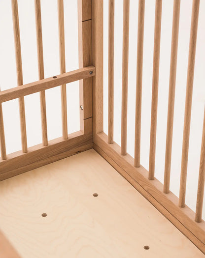 Pure Oak Wood Evolutive Crib Natural – Nobodinoz