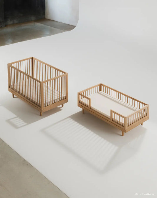 Pure Oak Wood Evolutive Crib Natural – Nobodinoz