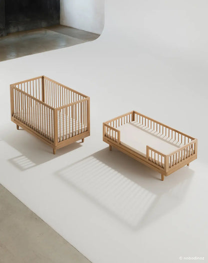 Pure Oak Wood Junior Evolutive Bed Natural – Nobodinoz