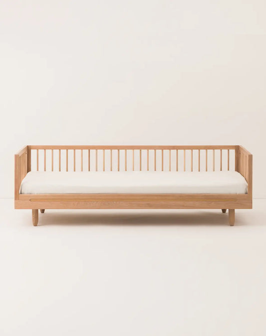 Pure oak Single Bed with Sofa Extension – Nobodinoz