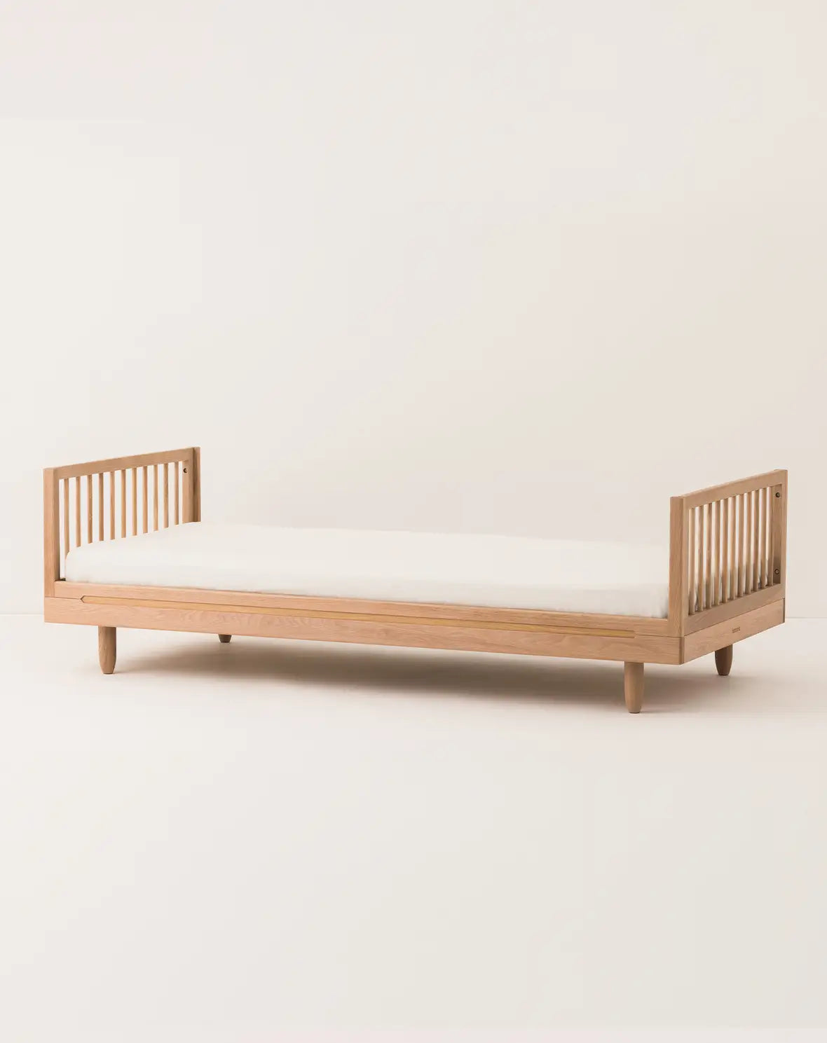 Pure oak Single Bed with Sofa Extension – Nobodinoz