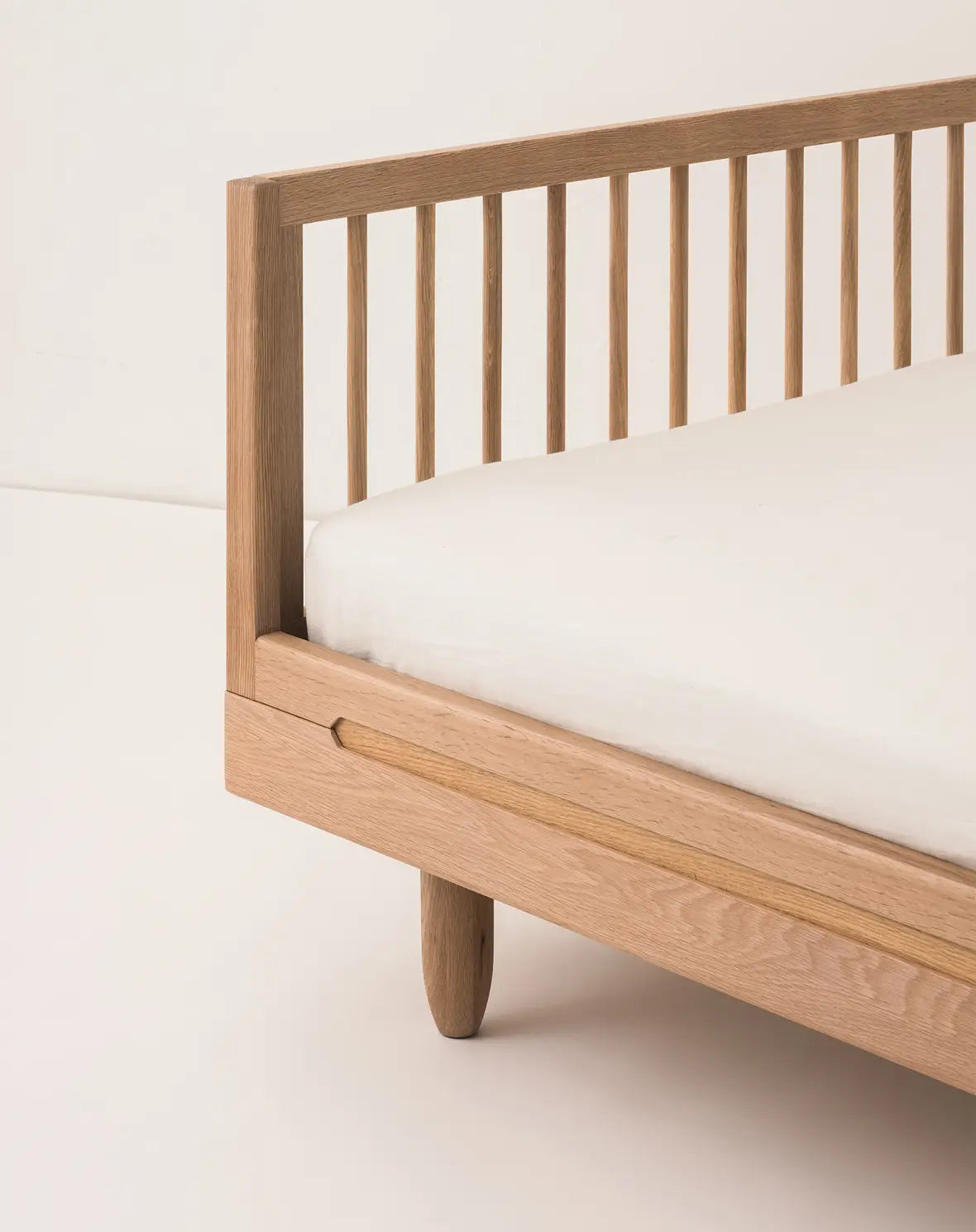 Pure oak Single Bed with Sofa Extension – Nobodinoz