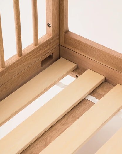 Pure Oak Wood Single Bed Natural – Nobodinoz